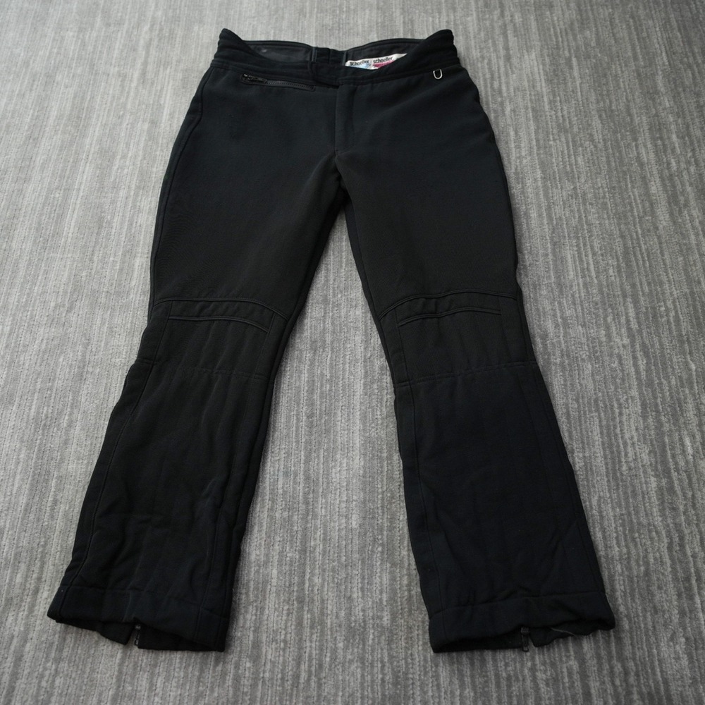 Schoeller Skifans Ski Pants Men Vintage Solid Black Wool Size 36  Measured 35x28